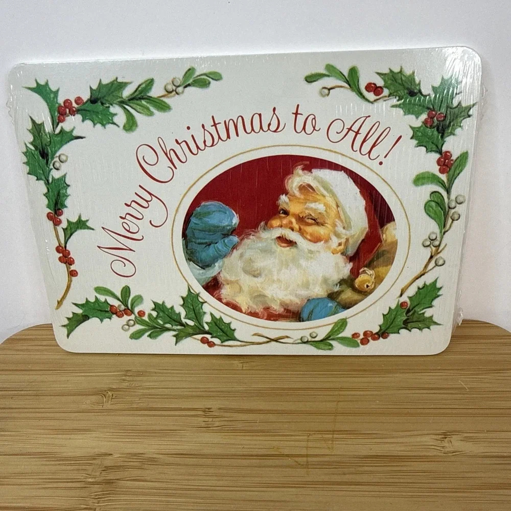 Vintage American Greetings Merry Christmas To All Santa Postcards Pack Of 15 New